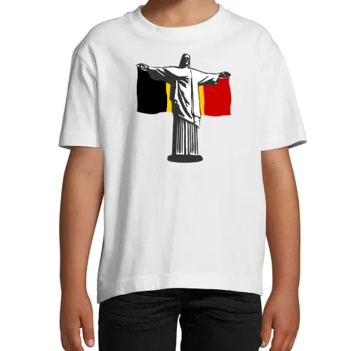 Belgien Jesus in Rio Shirt T-Shirt Kinder Imperial