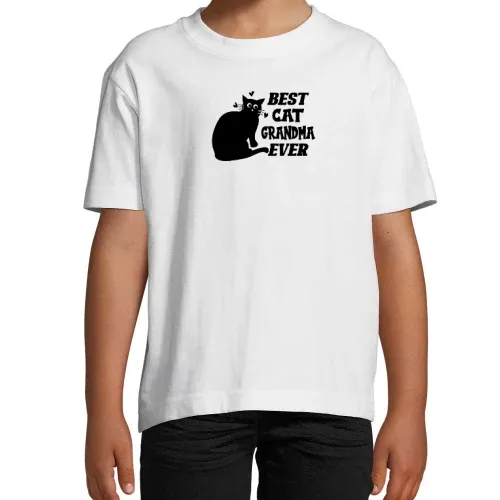 Best Cat Grandma Ever Oma liebt Katzen T-Shirt Kinder Imperial