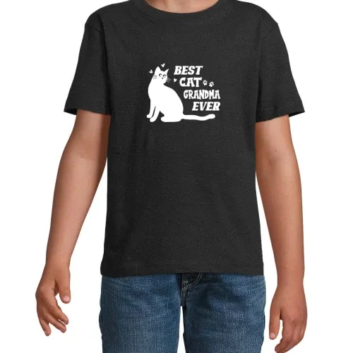 Best Cat Grandma Ever Oma liebt Katzen T-Shirt Kinder Imperial