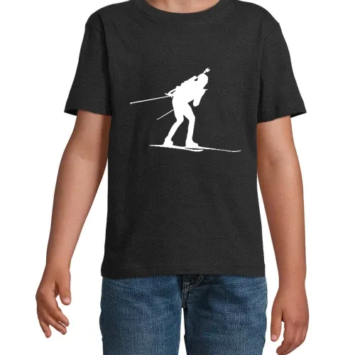 Biathlet Kinder T-Shirt
