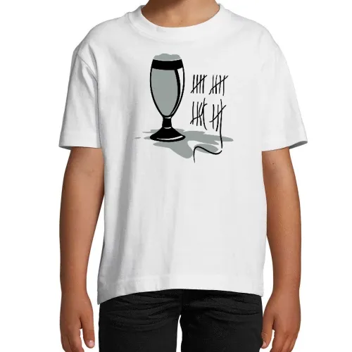 Bierglas Striche T-Shirt Kinder Imperial