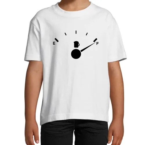 Biertankanzeige voll Kinder T-Shirt