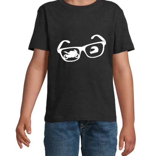 Bike Nerd Brille Kinder T-Shirt Bike Nerd Brille T-Shirt