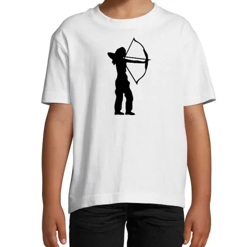 Bogenschützin Bogenschießen Bogenschützinnen T-Shirt Kinder Imperial