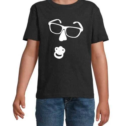 Brille mit Nase und Schnuller Kinder T-Shirt