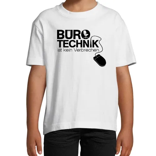 Bürotechnik ist kein Verbrechen Kinder T-Shirt