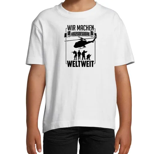 Bundeswehr Armee Motiv Soldat Einsatz Design T-Shirt Kinder Imperial