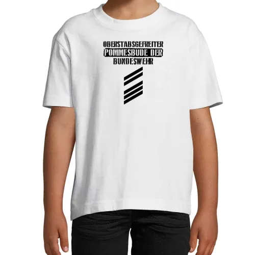 Bundeswehr Mannschaften Spruch Oberstabsgefreiter T-Shirt Kinder Imperial
