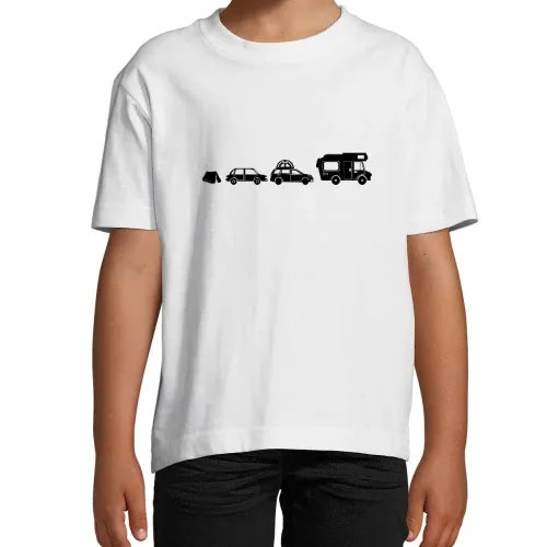 Camper Evolution Zelt Auto Alkoven Farbe wählbar T-Shirt Kinder Imperial