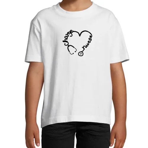 Charge Nurse Stethoskop Herz Krankenpflege T-Shirt