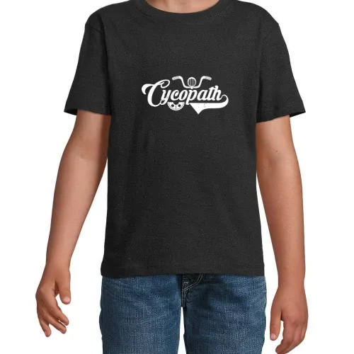 Cycopath verrückt nach Fahrradfahren T-Shirt Kinder Imperial