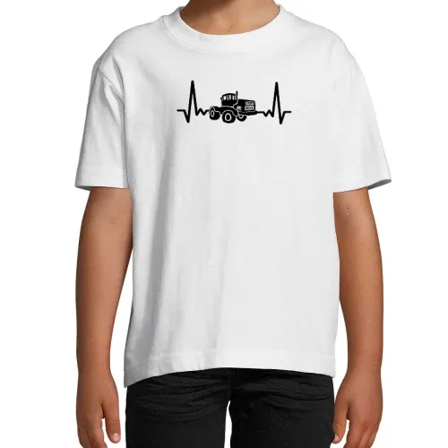 DDR Trecker Herzschlag K700 Schlepper Traktor Puls Kinder T-Shirt