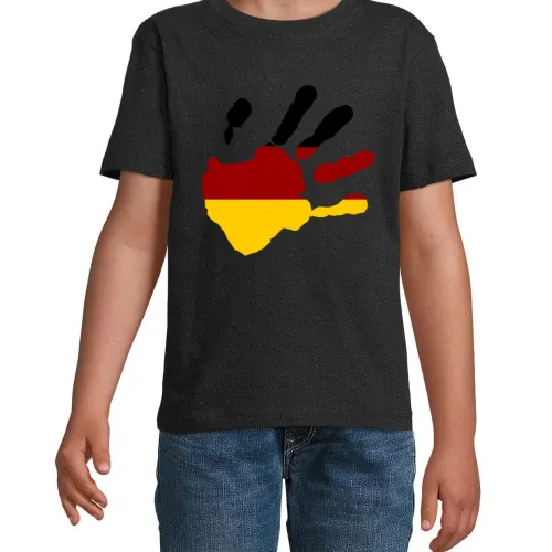 Deutschland Hand aufs Herz T-Shirt Kinder Imperial