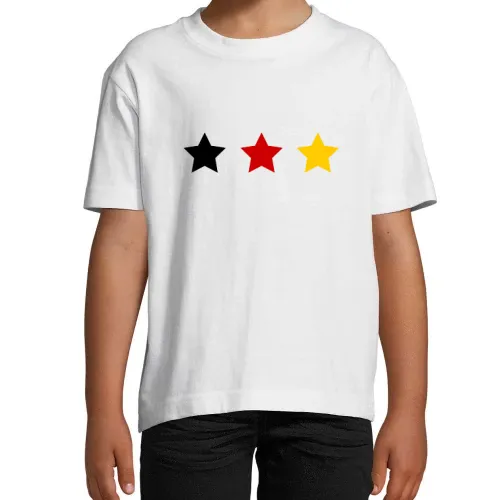 Deutschlands 3 Sterne T-Shirt Kinder Imperial