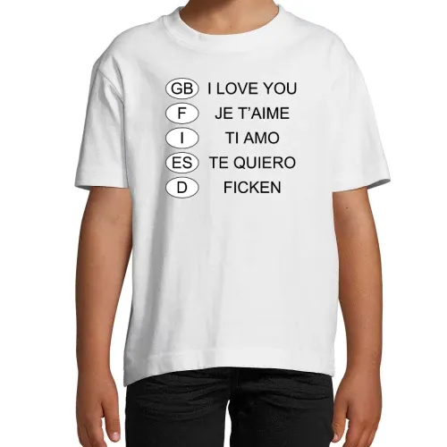 Die Sprachen der Liebe Kinder T-Shirt