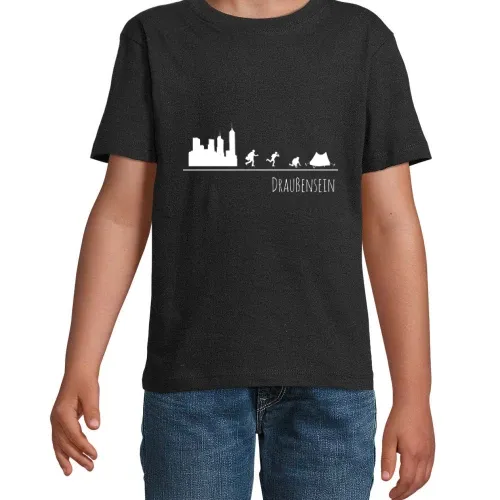 Draußensein Zelt Backpacker Outdoor Geschenk T-Shi T-Shirt Kinder Imperial