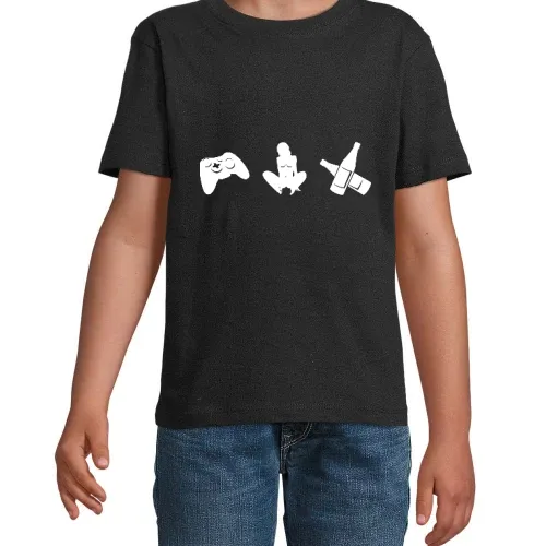 Drei Hobbys T-Shirt Kinder Imperial