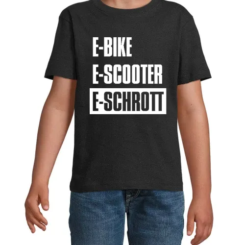 E-Bike E-Scooter E-Schrott Kinder T-Shirt