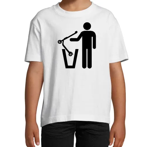E-Roller Mülltonne Kinder T-Shirt