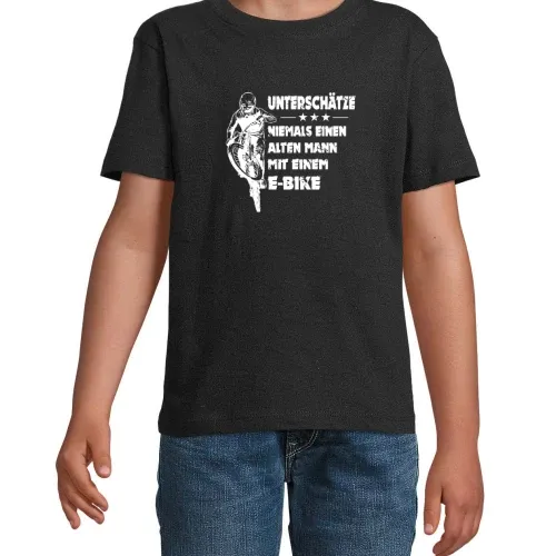 Ebike Fahrrad Alter Mann Spruch Mountainbike Rente T-Shirt Kinder Imperial