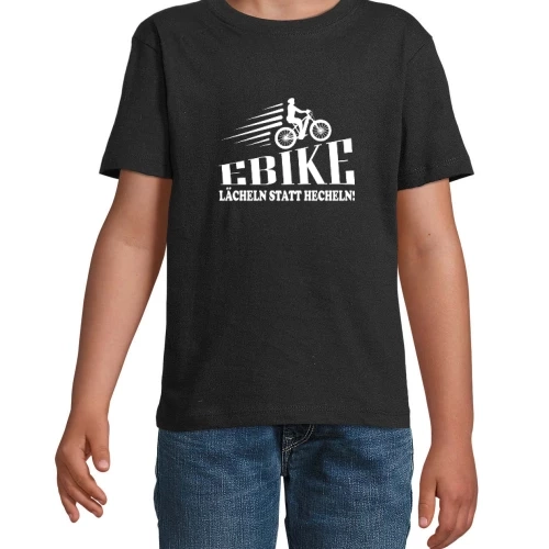 Ebike Radfahrer E-Bike - Lächeln Statt Hecheln T-Shirt Kinder Imperial