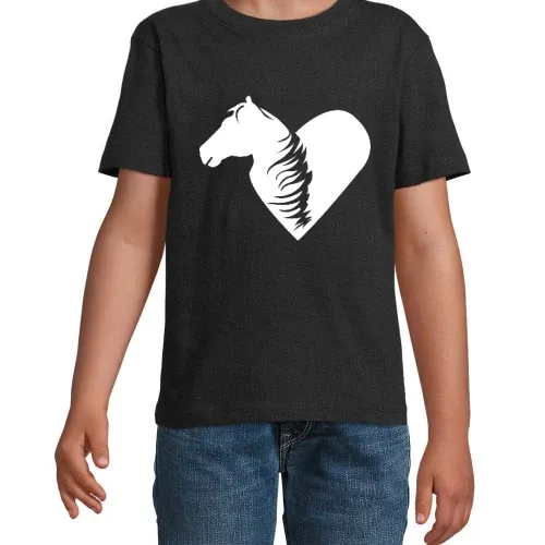 Ein Herz für Pferde Kinder T-Shirt