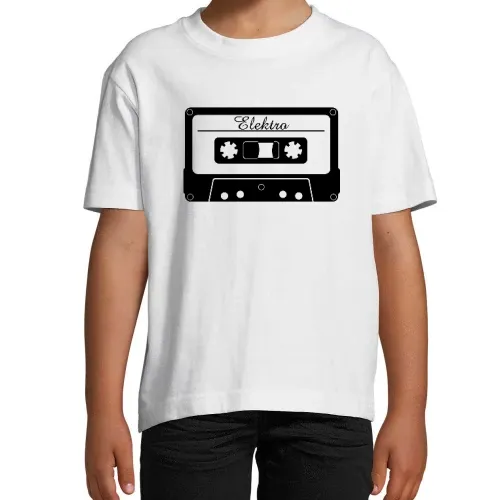 Elektromusik Kassette Kinder T-Shirt