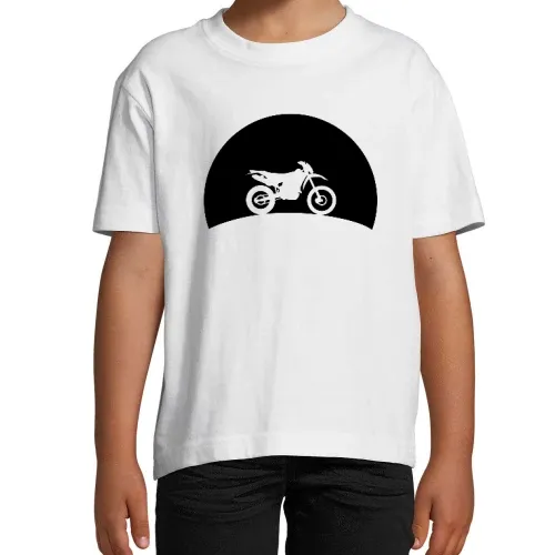 Enduro im Sonnenuntergang Kinder T-Shirt Enduro im Sonnenuntergang T-Shirt