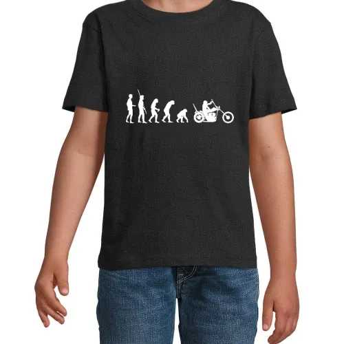 Evolution Chopper Rückwärts Kinder T-Shirt Evolution Chopper Rückwärts T-Shirt