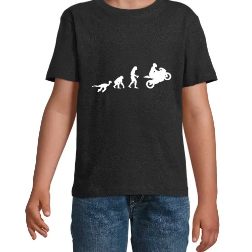 Evolution Motorrad Kinder T-Shirt Evolution Motorrad T-Shirt