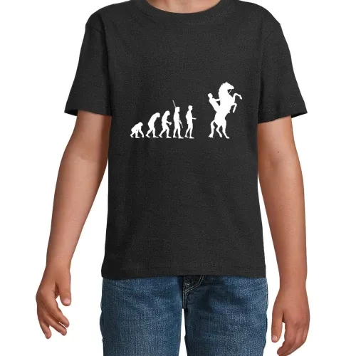 Evolution Pferd hoch T-Shirt Kinder Imperial