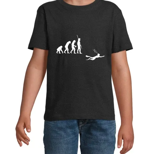 Evolution Taucher T-Shirt Kinder Imperial