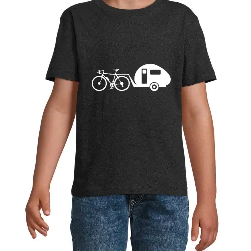 Fahrrad Wohnwagen Fahrradwohnwagen Radfahrer T-Shirt Kinder Imperial