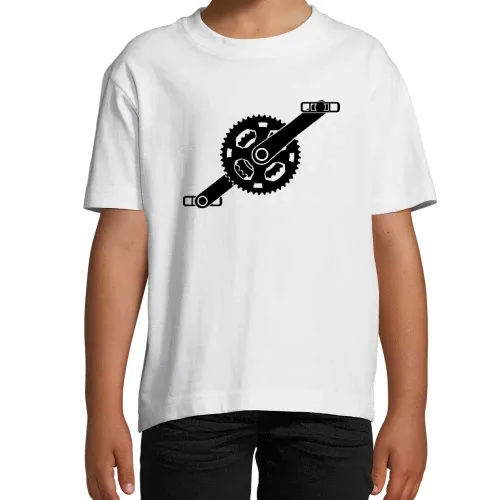 Fahrradkurbel mit Pedalle T-Shirt Kinder Imperial