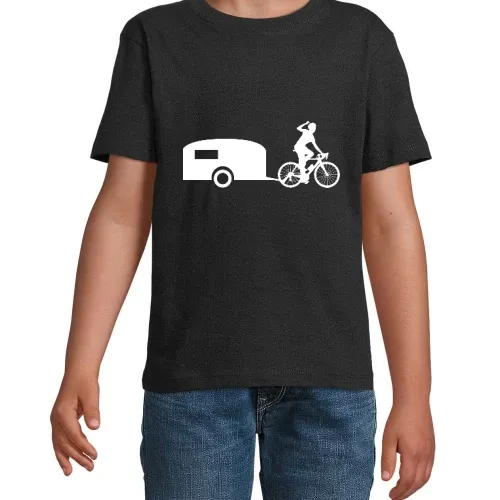 Fahrradwohnwagen Fahrrad Wohnwagen Radfahrer T-Shirt Kinder Imperial