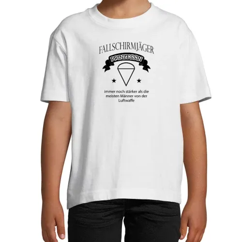 Fallschirmjäger Prinzessinnen Spruch Falli T-Shirt Kinder Imperial