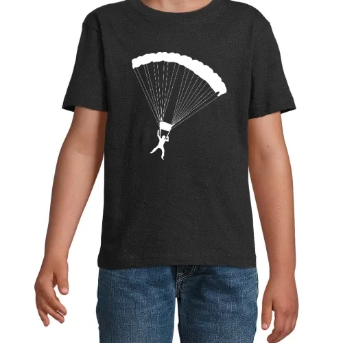 Fallschirmspringer Kinder T-Shirt