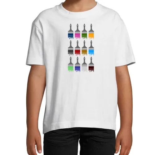 farbige Pinsel T-Shirt Kinder Imperial