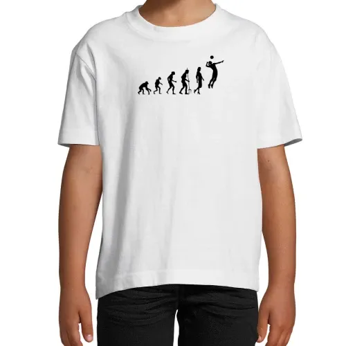 Faustball Athlet Evolution Fistball Faustballerin T-Shirt Kinder Imperial