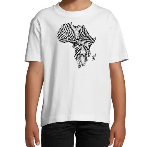 Fingerabdruck Afrika Kinder T-Shirt