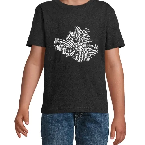 Fingerabdruck Dresden Kinder T-Shirt
