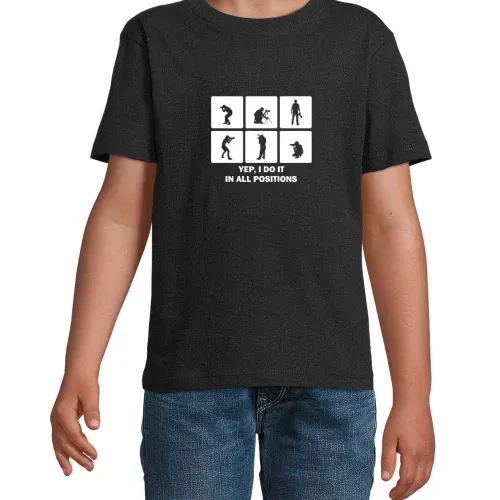 Fotograf Positionen Fotographie Hobbyfotograf T-Shirt Kinder Imperial