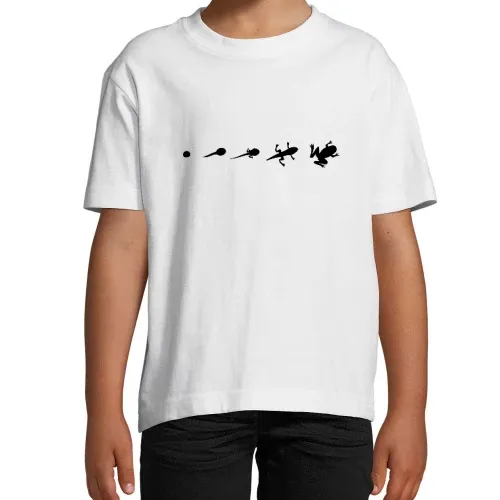 Frosch Evolution Kinder T-Shirt