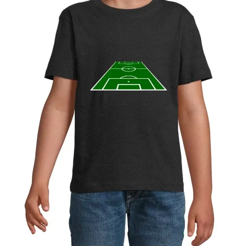 Fussball Spielfeld 3D 2.0 T-Shirt Kinder Imperial