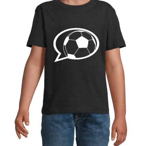 Fussball Sprechblase Kinder T-Shirt