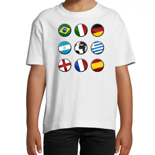 Fußball Weltmeister Titel T-Shirt Kinder Imperial