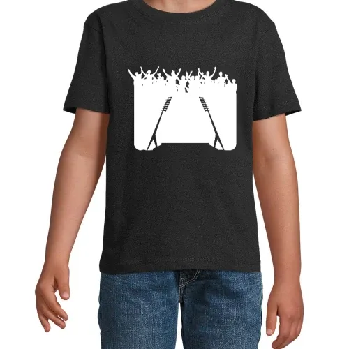 Fußballfans vorm Stadion Kinder T-Shirt