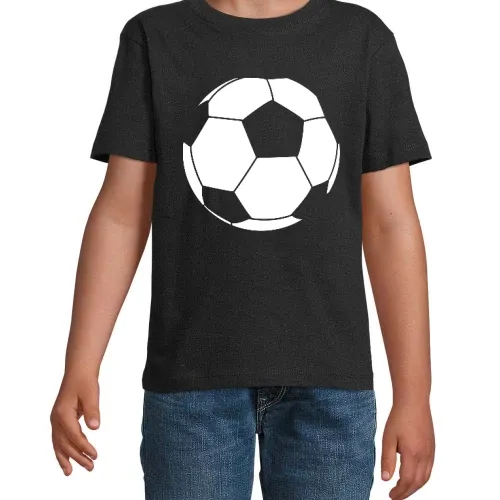 Fußballumriss Kinder T-Shirt