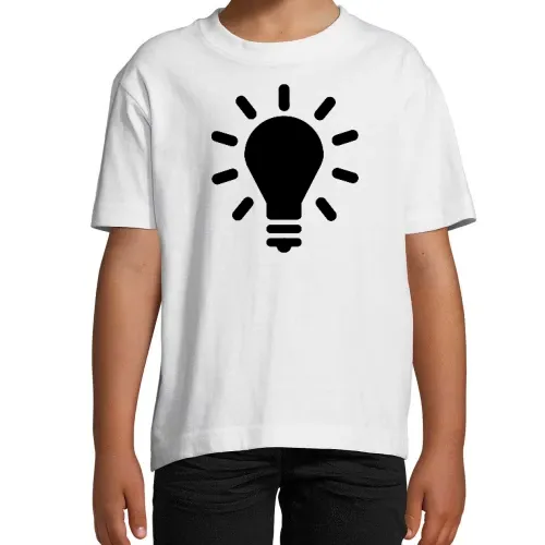 Glühbirne Icon T-Shirt Kinder Imperial