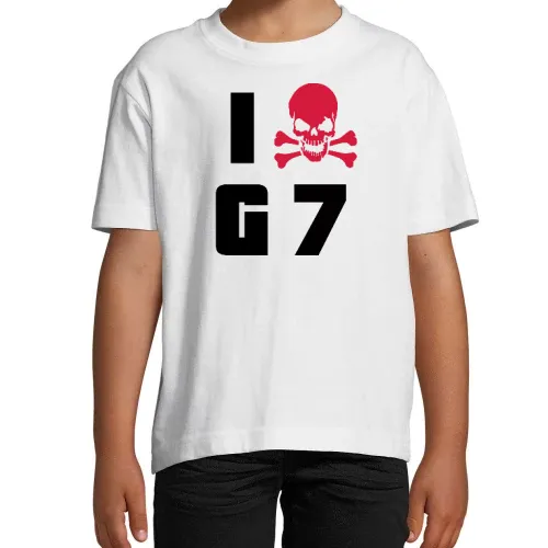 I hate G7 Skull T-Shirt